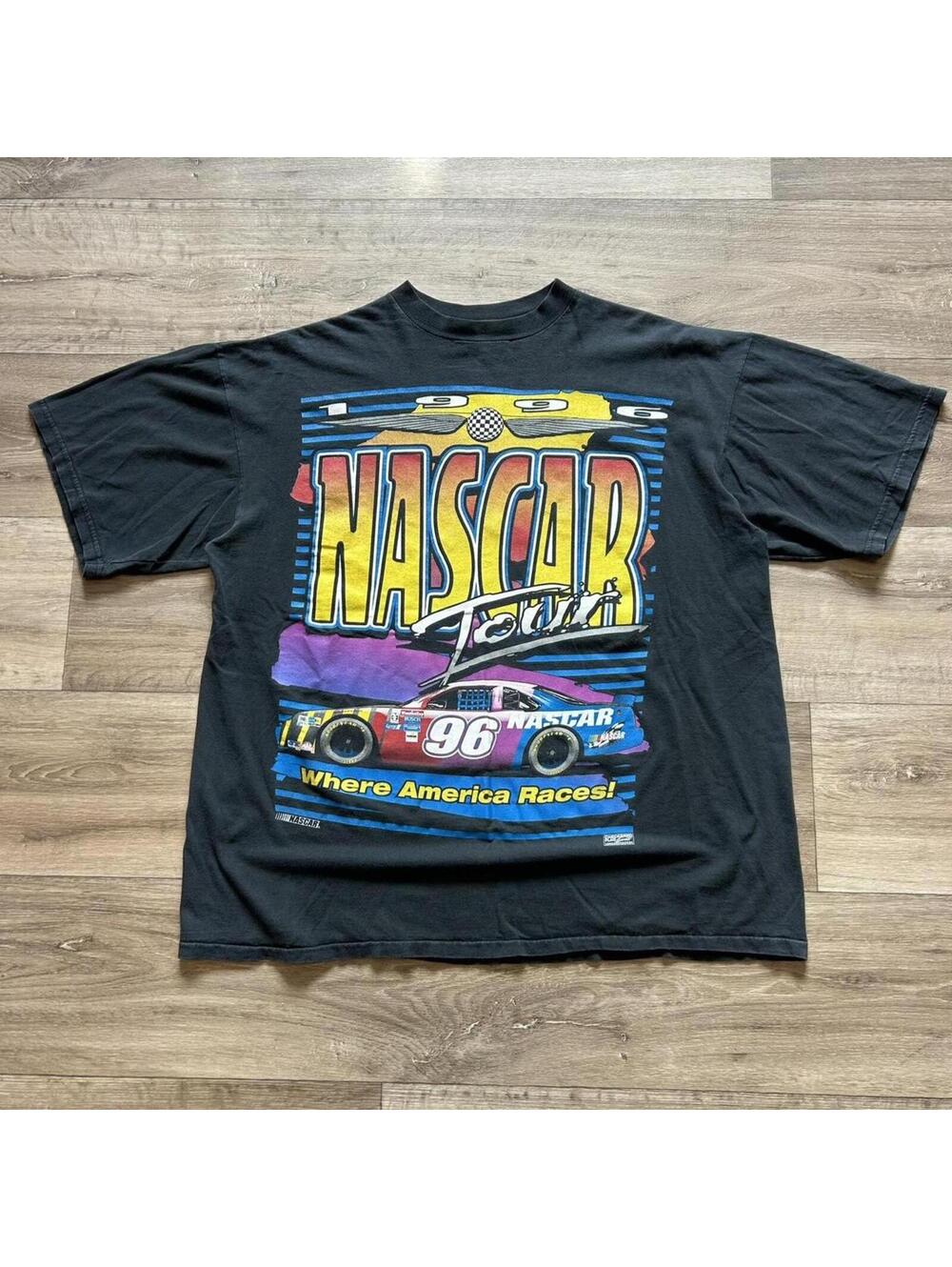 Vintage 1996 Nascar Racing t‎ shirt aop style size XL